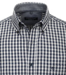Check Comfort Fit Shirt - Light Blue