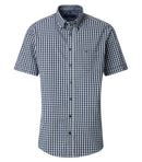 Check Short Sleeve Shirt - Light Blue
