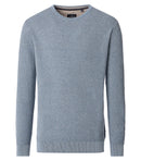 Plain Round Neck Jumper - Ashley Blue