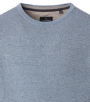 Plain Round Neck Jumper - Ashley Blue
