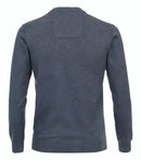 Plain V Neck Jumper - Vintage Indigo