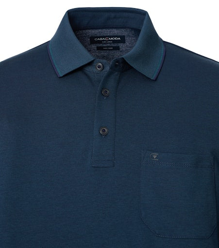 Plain Polo Shirt - Sargasso Sea