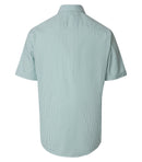 Stripe Short Sleeve Shirt - Green Milleu