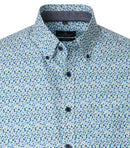 Print Short Sleeve Shirt - Green Milleu