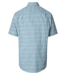 Print Short Sleeve Shirt - Green Milleu