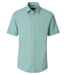 Casual Short Sleeve Shirt - Green Milleu