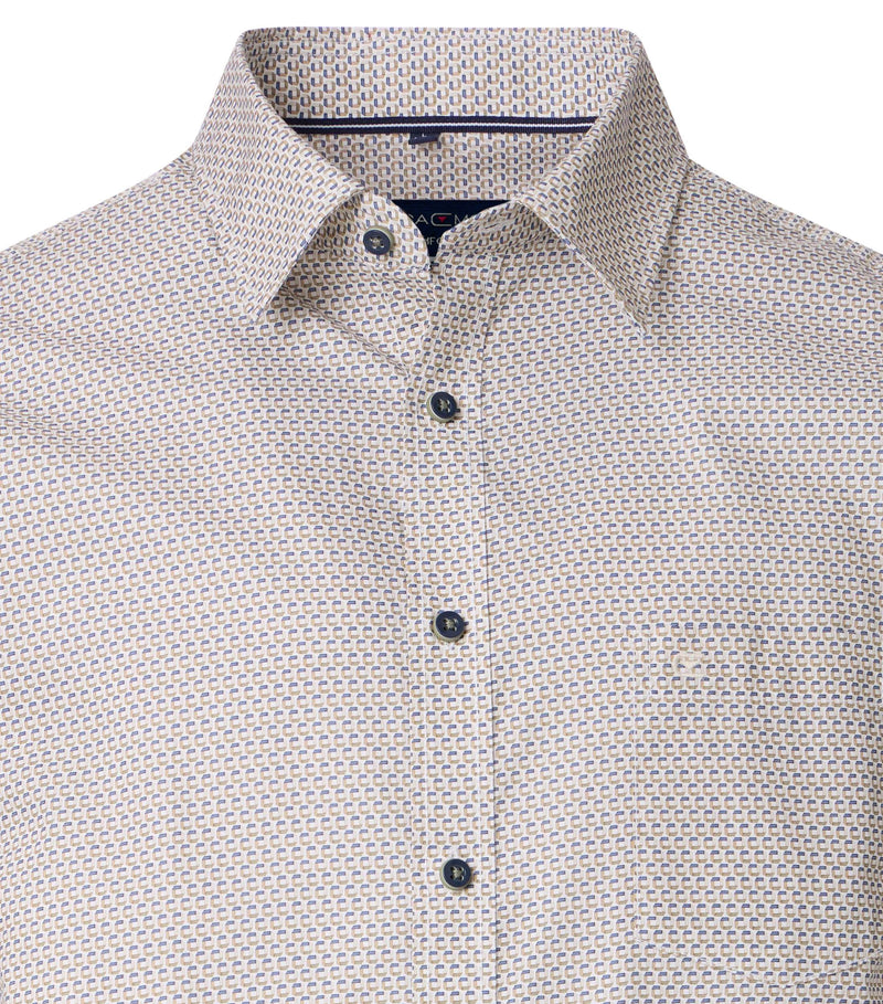 Print Short Sleeve Shirt - Green Milleu