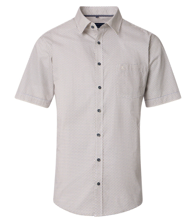 Print Short Sleeve Shirt - Green Milleu