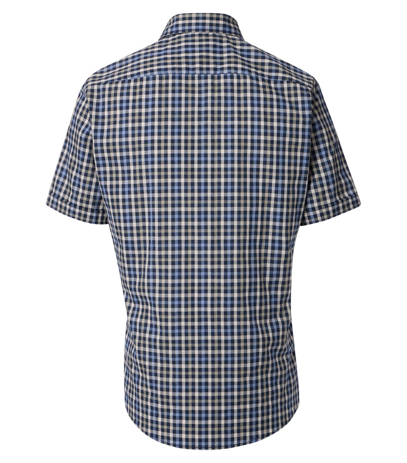 Check Short Sleeve Shirt - Green Milleu