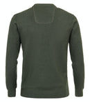 Plain V Neck Jumper - Thyme