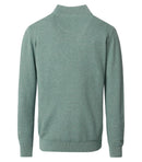 Plain Troyer Zip Jumper - Green