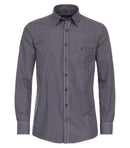 Casual Long Sleeve Print Shirt - Red