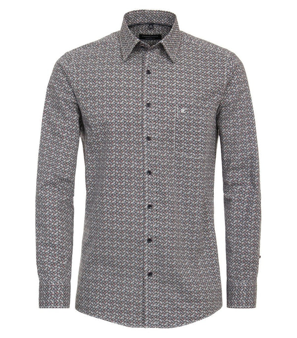 Print Comfort Fit Shirt - Red