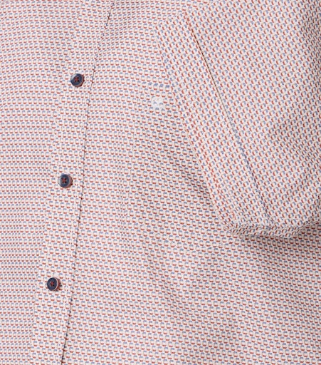 Print Short Sleeve Shirt - Garnet