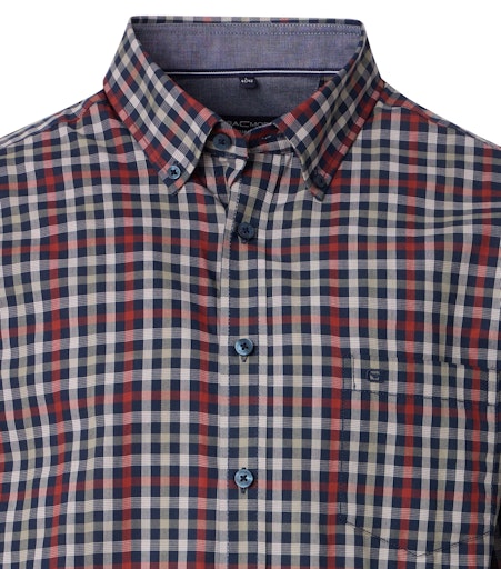 Check Short Sleeve Shirt - Garnet