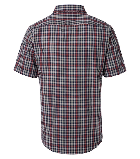 Check Short Sleeve Shirt - Garnet