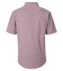 Check Short Sleeve Shirt - Garnet