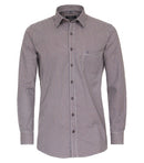 Casual Long Sleeve Print Shirt - Tangarine