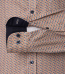 Print Casual Shirt - Tangarine