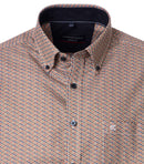 Print Casual Shirt - Tangarine