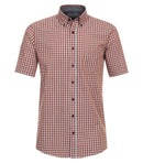 Casual Short Sleeve Shirt - Tangarine