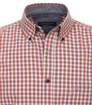 Casual Short Sleeve Shirt - Tangarine