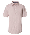 Print Short Sleeve Shirt - Tangarine