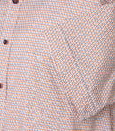 Print Short Sleeve Shirt - Tangarine