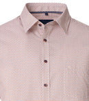 Print Short Sleeve Shirt - Tangarine