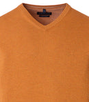 Plain V Neck Jumper - Mango
