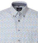 Print Short Sleeve Shirt - Yellow