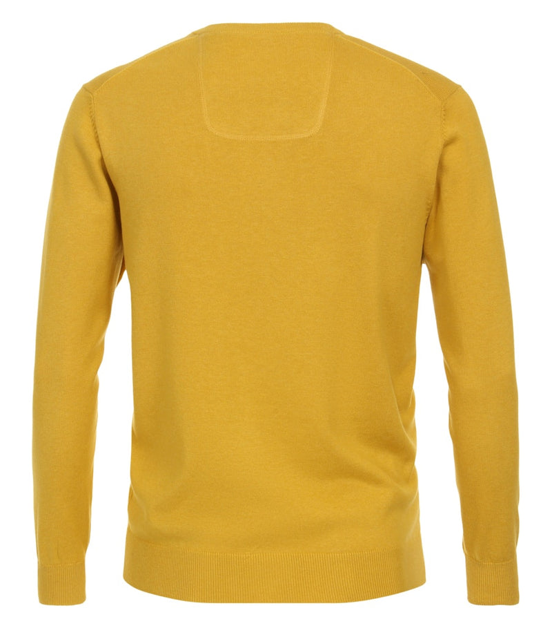 Plain V Neck Jumper - Bamboo