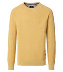 Plain Round Neck Jumper - Spicy Mustard
