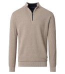 Plain Troyer Zip Jumper - London Fog