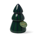 Green & Navy Ceramic Tree Candle - Balsam Fir