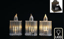 4x6cm LED Ribbed Candle