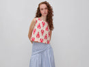 Be Spicy Print Blouse - Cream/red