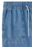 Style Neele Tencel Washed Trousers - Mid Blue Wash