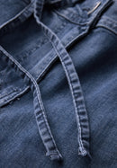 Neele Flare Mid Blue Trousers - Mid Blue Wash