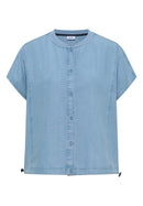 TOS Lyocell Blouson - Light Blue Used Wash