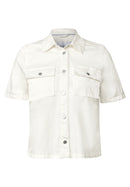 Short Sleeve Overshirt - Vanilla White