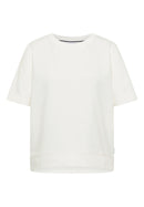 Short Sleeve Sweatshirt - Vanilla White