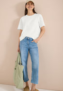 Short Sleeve Sweatshirt - Vanilla White