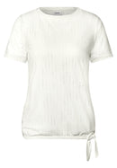 Ajour Boatneck T-Shirt - Vanilla White