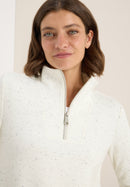 Naps Structure Troyer T-Shirt - Vanilla White