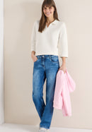 Structured Poloshirt - Vanilla White