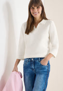 Structured Poloshirt - Vanilla White