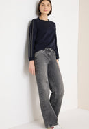 T-Shirt With Tape Detail - Universal Blue