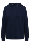 Tape Detail Funnel Neck Jumper - Universal Blue