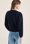 Blouson With Cuff Details Blazer - Universal Blue